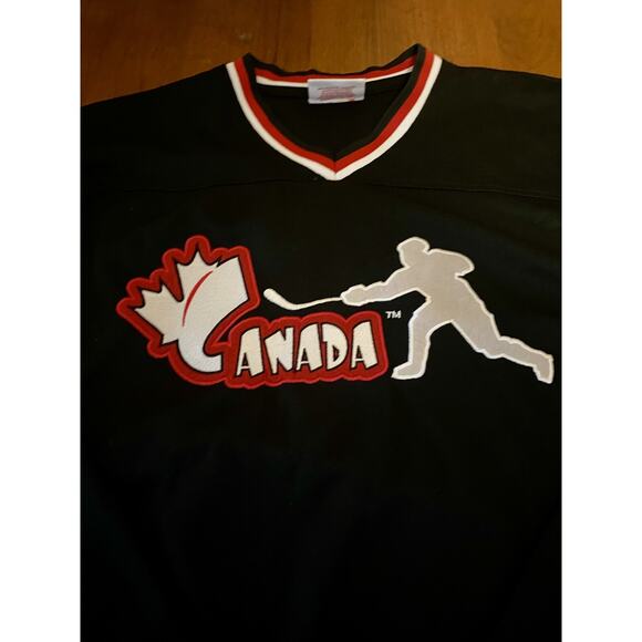 Canada Men’s Hockey XL Hoodie Black Red Long Sleeve - Picture 2 of 7